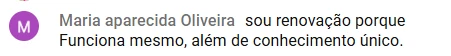 Depoimento de aluna